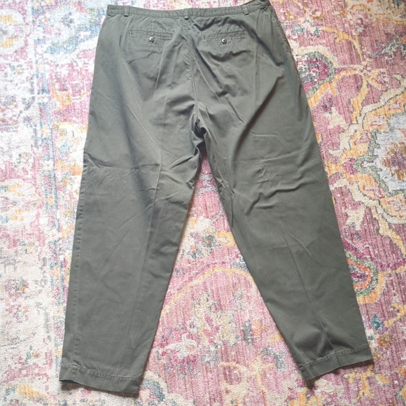 C.J. Banks Olive Green Straight-Leg Pants 18W Plus Size Casual Comfort - Picture 5 of 5
